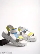 Solid Heel Sandals for Women 
