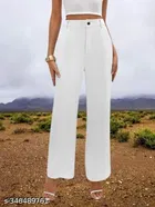 Cotton Blend Trouser for Women 