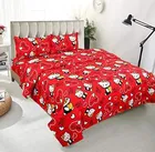 Printed Double Bedsheet with 2 Pillow Covers 