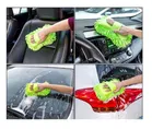 Winberg Car Cleaning Combo Pack Microfiber Towel 3 pcs, 1 Carpet Brush, 1 Cleaning Microfiber Sponge, 1 Glass Wiper, 1 Microfiber Cleaning Glove full Interior and Exterior Cleaning Kit &1 Dream Catcher 