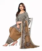 Crepe Unstitched Dress Material for Women 