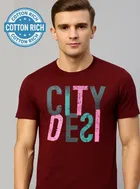 Round Neck Printed T-Shirt for Men 