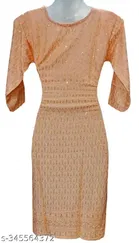 Cotton Blend Embroidered Kurti for Women 