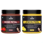 Natural Rose Patel & Lemon Peel Powder for Skin & Hair 