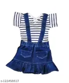 Dungaree with Top for Girls 