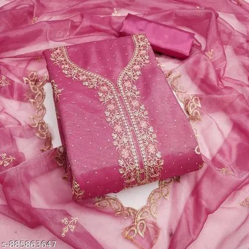 Net Punjabi/All Over Suits for Women (5.85 meter (S)