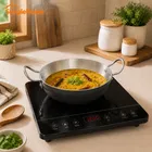 SimpleHome Aluminium Kadhai With Induction Base-3500 ml 26cm