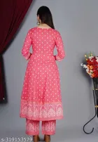 Rayon Printed Kurta with Pant & Dupatta for Women 