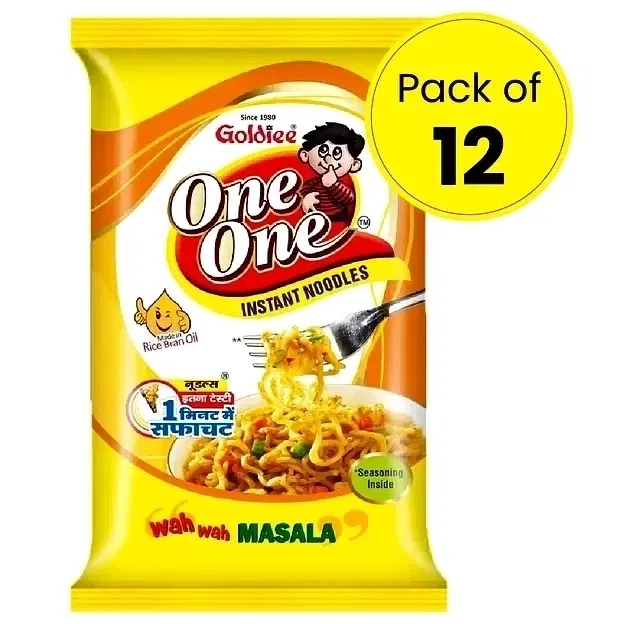 Goldiee One One Masala Noodles 12X50 g (Pack of 12)