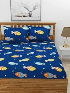 Morado Premium Cotton Casement Single Bedsheet With Pillow Cover 