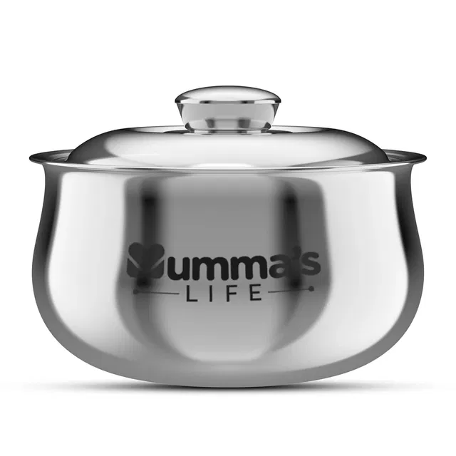 Stainless Steel Casseroles, Silver (3000 ml)