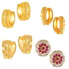 Gold Plated Designer Earrings Set for Women & Girls 