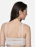 Cotton Blend Solid Bras for Women, Black & White, Pack of 2 