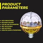 Golden Crystal LED Lamp | Color Changing | Dual Disco Light | Pack of 1