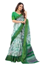 Cotton Printed Saree for Women 