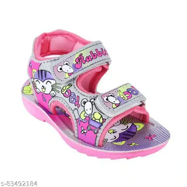 Velcro Sandals for Kids (Pink, 3-3.5 Years)