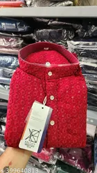 Embellished Mandarin Neck Kurta for Men 