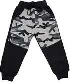 Woolen Printed Winter Trackpants for Boys (Grey, 12-18 Months)