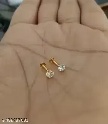 Gold Plated Alloy Nosepins for Women, Gold, Pack of 2