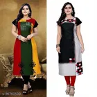 Crepe Printed Kurti for Women 