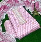 Cotton Printed Unstitched Dress Material for Women 