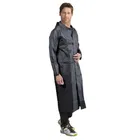 Solid Overcoat with Hoods and Side Pocket Raincoat for Men 