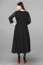 Net Kurti for Women,  Black  