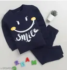 Hosiery Cotton Full Sleeves T-Shirt with Pant Clothing Set for Kids 