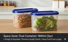 Space Saver Oval Container 1800ml 