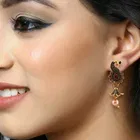 Vighnaharta Traditional Alloy Antique Finish Jhumki 