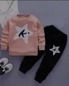 Hosiery Printed Clothing Set for Kids 