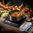 Immutable 2000 W crystal Tiles Induction Cooktop Push Button  