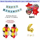 Mc Queen Car Theme 4th Birthday Balloon Decoration Kit For Kids, Multicolor, Pack Of 42