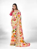 Georgette Printed Saree for Women 