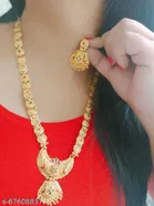 Alloy Necklace with Earrings for Women 