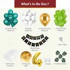 Jungle Theme 4th Birthday Balloon Decoration Kit , Multicolor, Pack Of 67