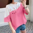 Polycotton T-shirt for Women, Multicolour 