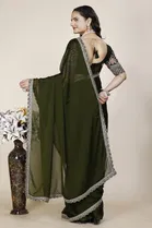Chiffon Woven Design Saree for Women 