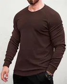 Round Neck Solid T-Shirt for Men 
