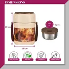 Trueware Office plus 3 with 3 Stainless Steel Containers Lunch Box 