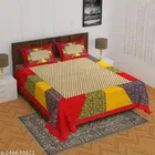 Cotton Double Bedsheet with 2 Pillow Cover 