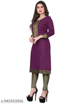 Cotton Kurti for Women,  Purple  