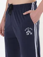 Cotton Blend Regular Fit Track Pants for Men 