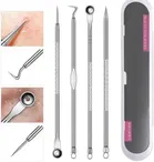 Stainless Steel 4 Pcs Acne Blackhead Remover 
