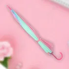 Rainbow 21 inch Folding Windproof Umbrella for Men and Women Multicolor J Shaped Handle 