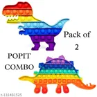 Silicone Pop It (Multicolor, Pack of 2)