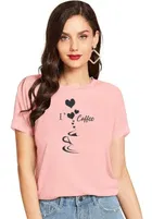 Half Sleeves Printed T-shirt for Women & Girls 