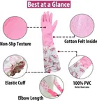 PVC Latex Kitchen Dishwashing Cleaning Gloves 