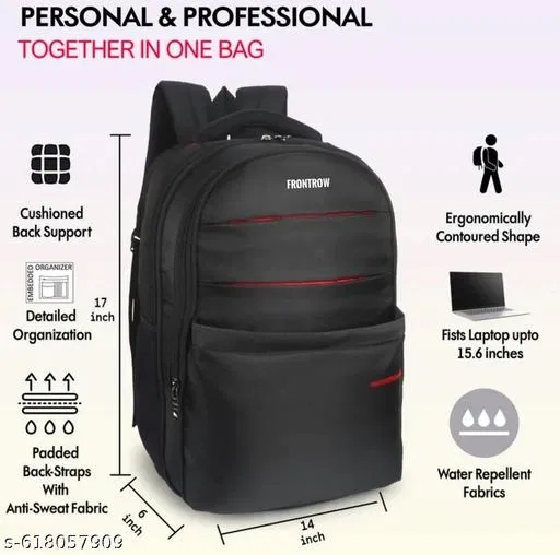 RAYER BAGS 35 L Casual Waterproof Laptop Bag/Backpack for Men Women Boys Girls/Office School College Teens & Students (black)