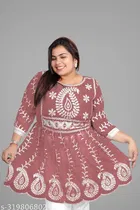 Georgette Chikankari Top for Women 